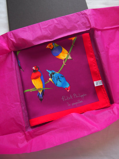 Patek Philippe 100% silk Scarf - Le Papillon - In box - Made in Italy