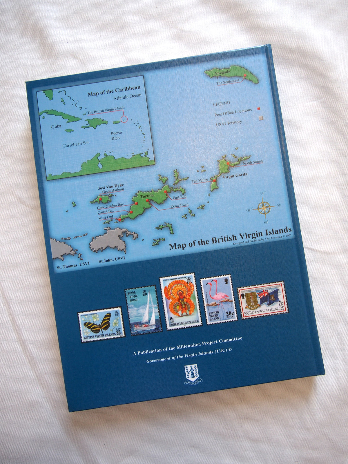 Specialised stamp catalogue of the British Virgin Islands 1787-2001 book
