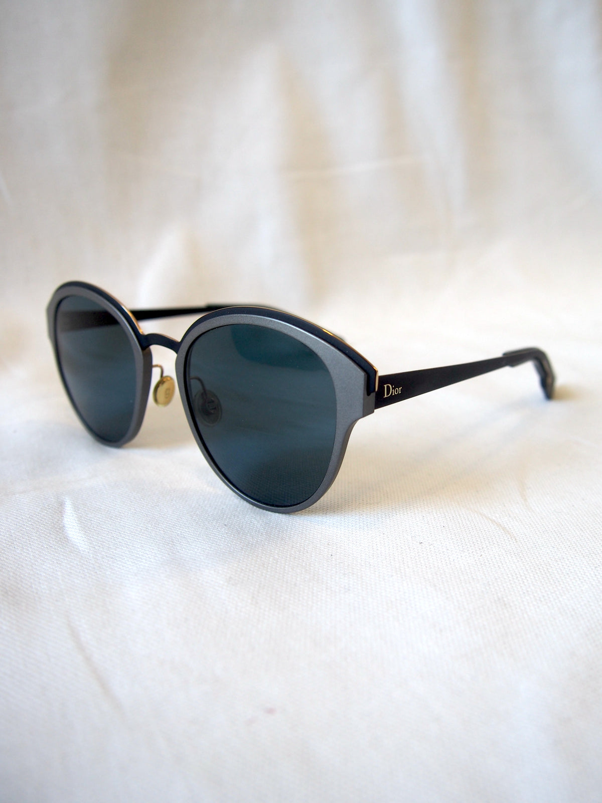 Christian Dior RC09A DiorSun sunglasses - 52mm round frame - Grey