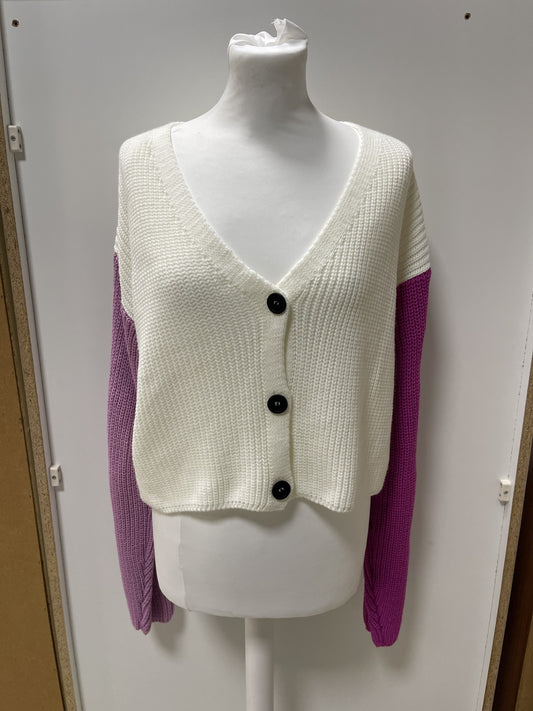 BNWT Pretty Little Thing Pink Cropped Cardigan Small