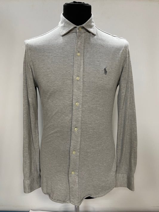 Polo Ralph Lauren Grey Slim Fit Knit Shirt Small