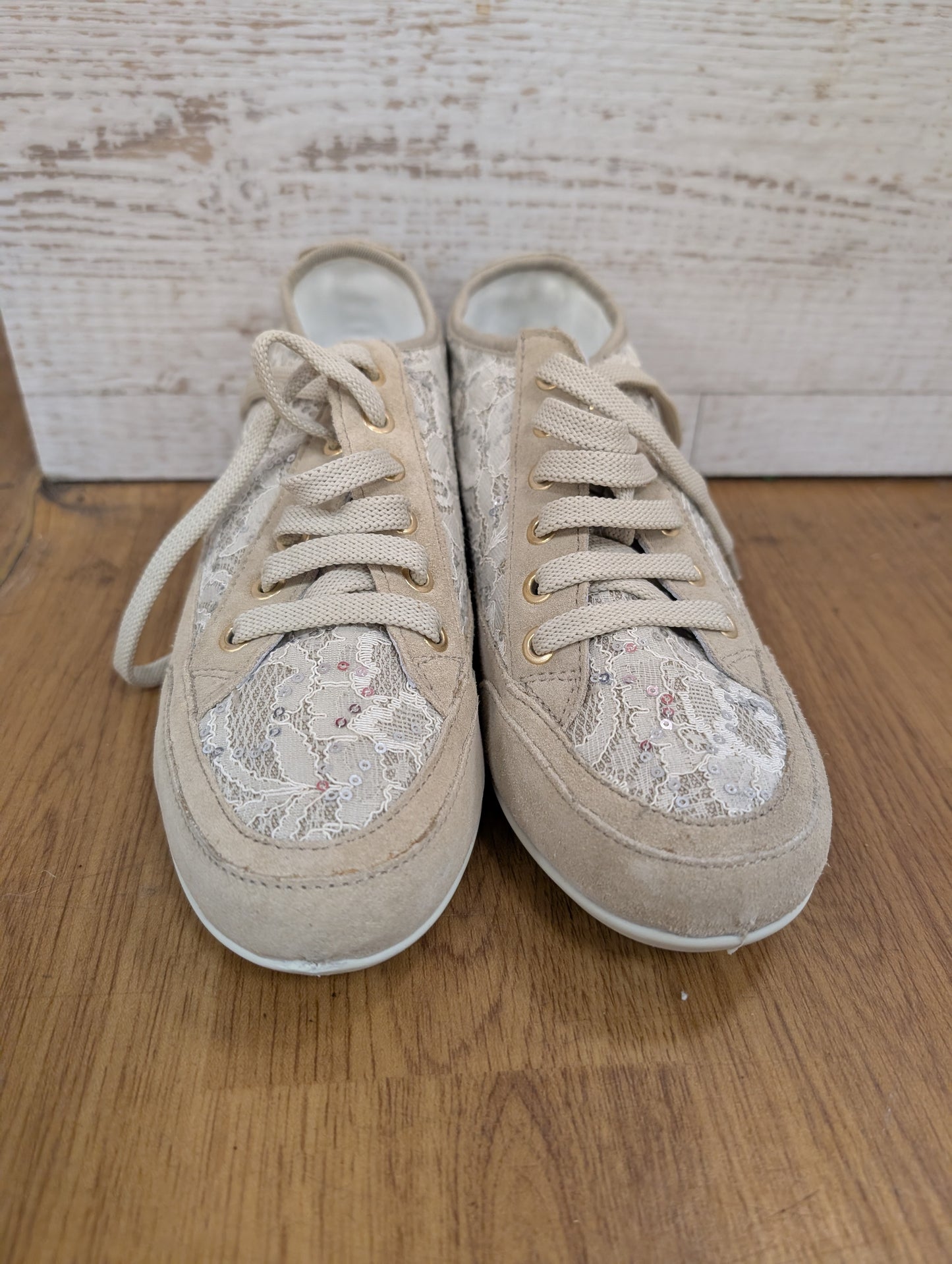 Igi & Co. Serena Beige Trainers Size 4