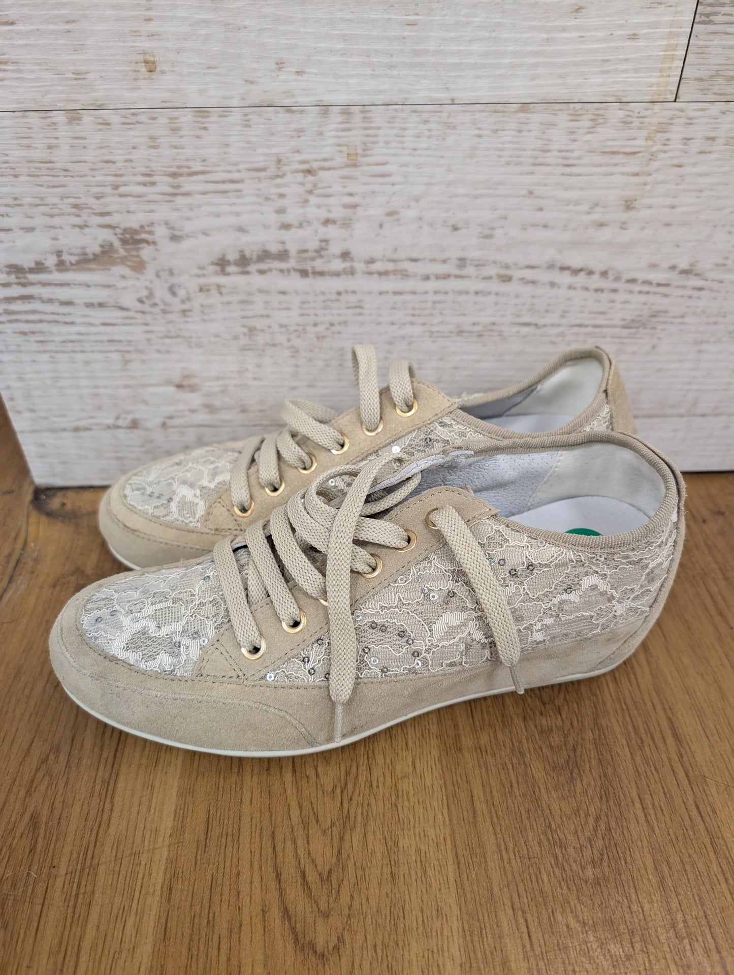 Igi & Co. Serena Beige Trainers Size 4