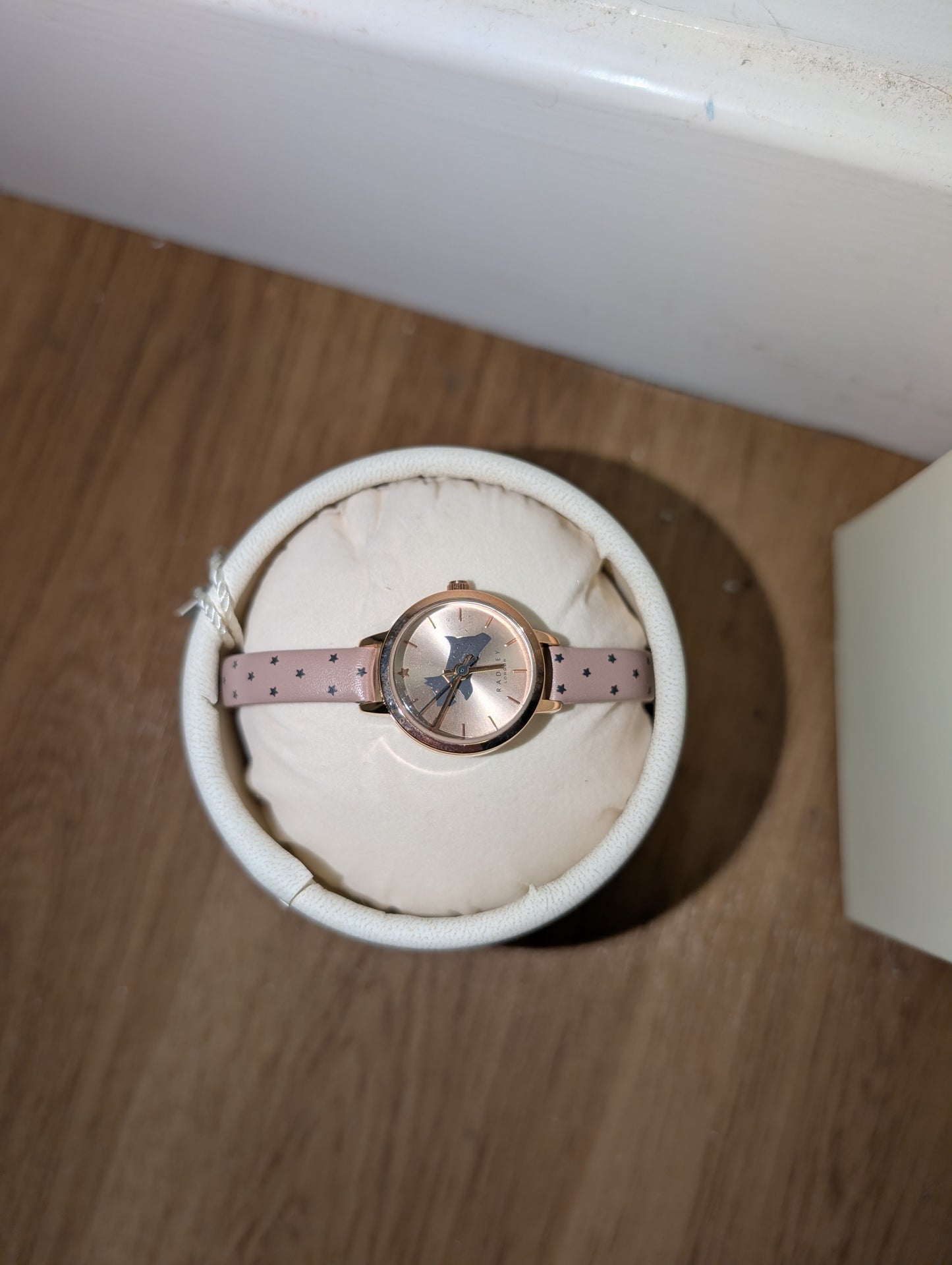 BNIB Radley Dog Watch with Thin Pink Leather Strap