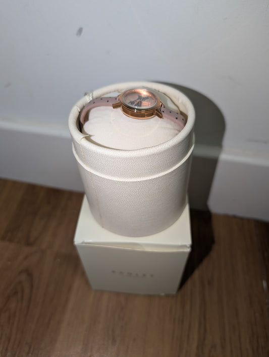 BNIB Radley Dog Watch with Thin Pink Leather Strap