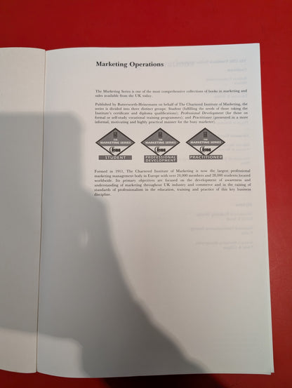 Marketing Operations Workbook by Mike Worsam - The Marketing Series (The Chartered Institute of Marketing)