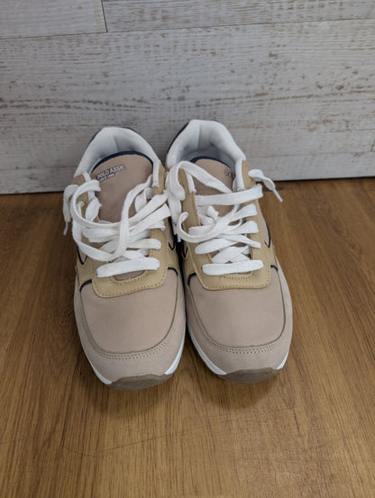 U.S. Polo Assn. White/Beige Trainers Size 8