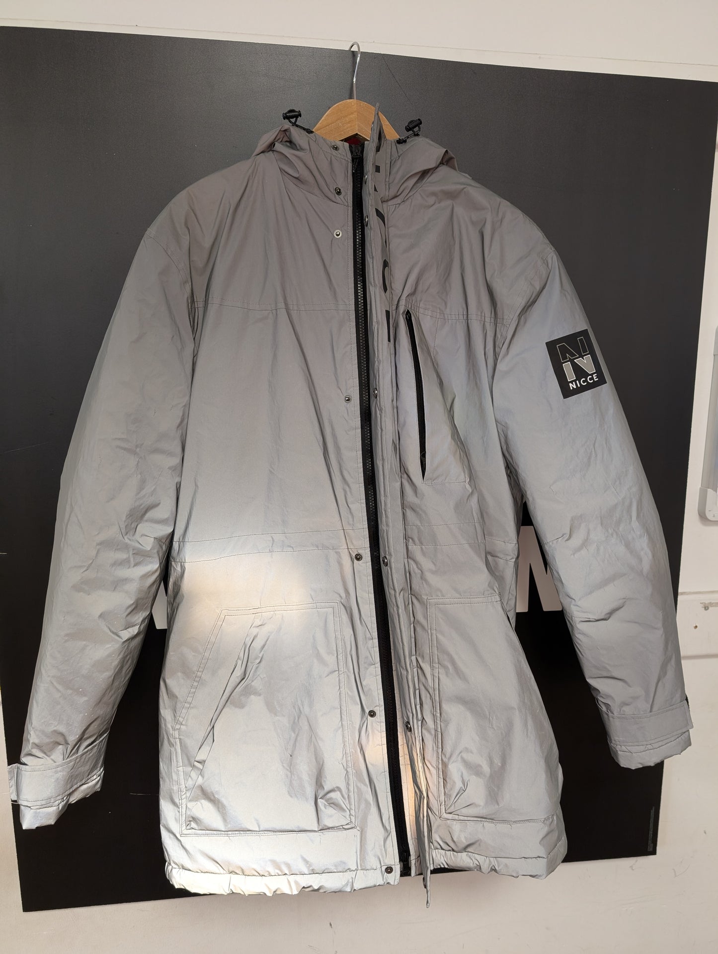 NICCE Reflecta White/Grey Parka Jacket Size M