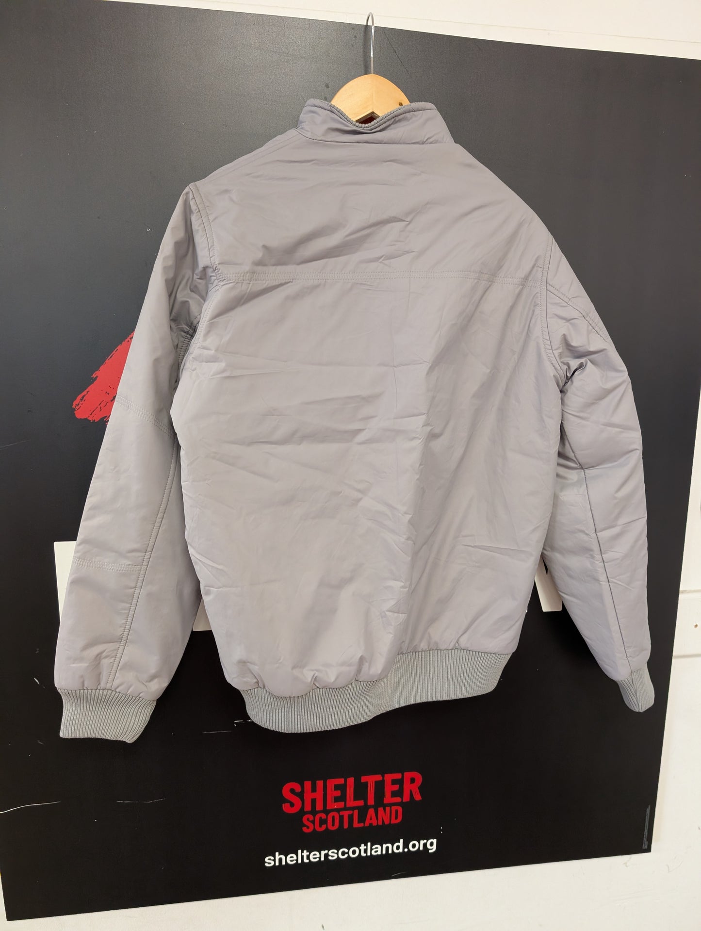 BNWT Roadster Light Grey Bomber Jacket Size L