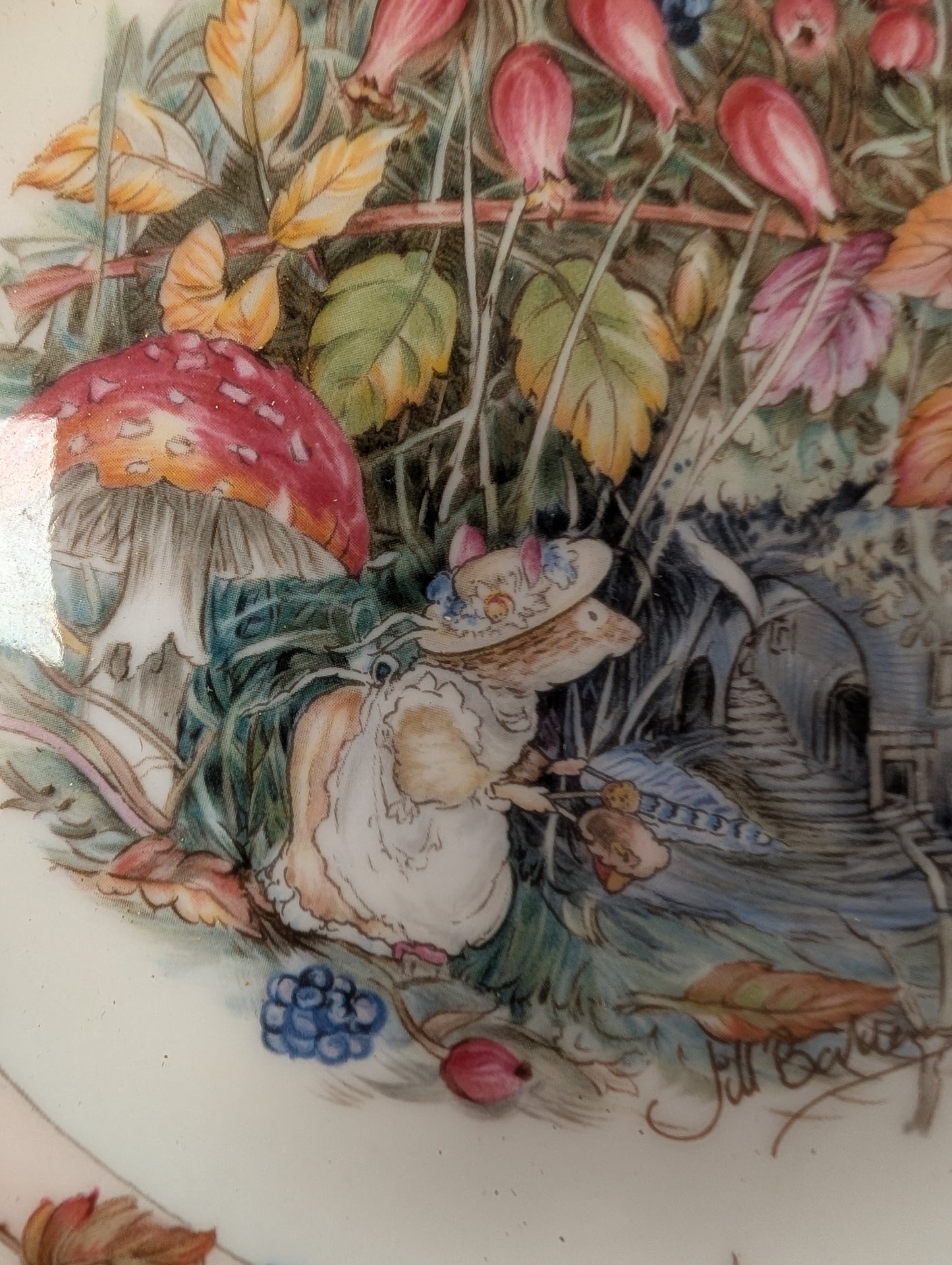 Vintage Royal Doulton Brambly Hedge Afternoon Tea Plate Autumn Barkley 1982