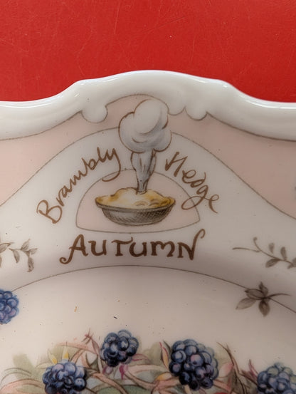 Vintage Royal Doulton Brambly Hedge Afternoon Tea Plate Autumn Barkley 1982