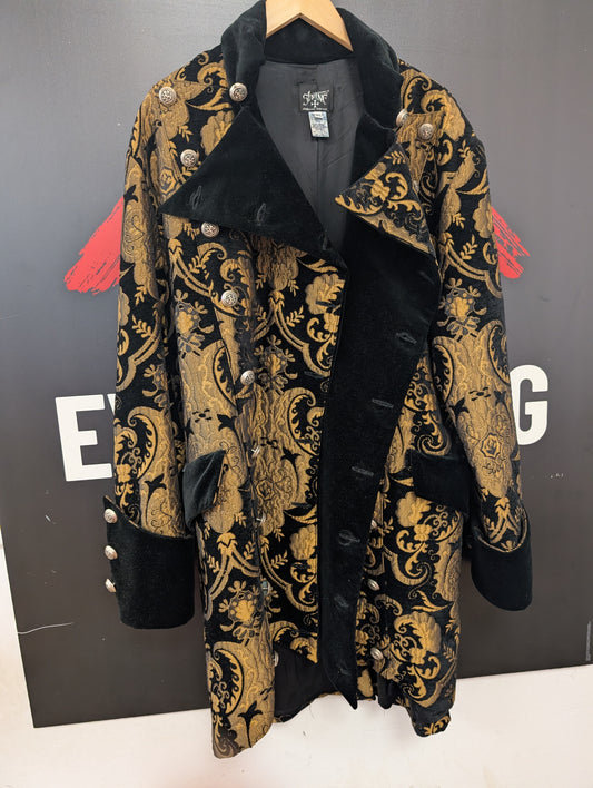 90s Shrine Hollywood Black/Gold Tailcoat Size XL