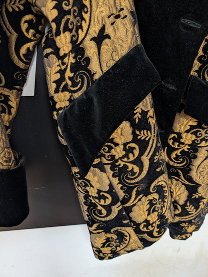 90s Shrine Hollywood Black/Gold Tailcoat Size XL