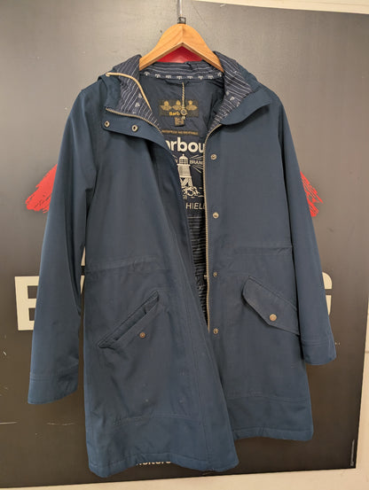 Barbour Simonside Blue Jacket Size 12
