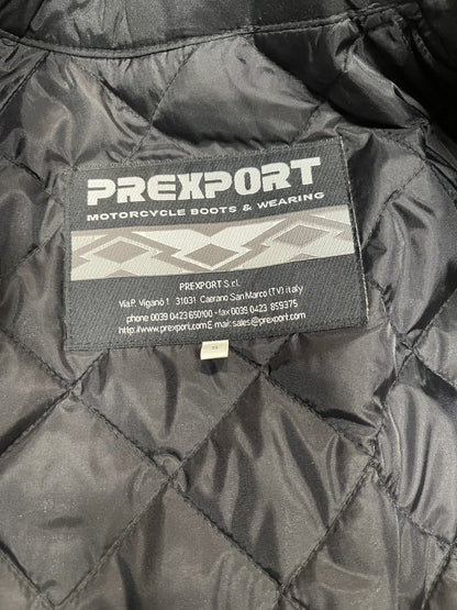 Prexport Black Motorcycle Jacket Small