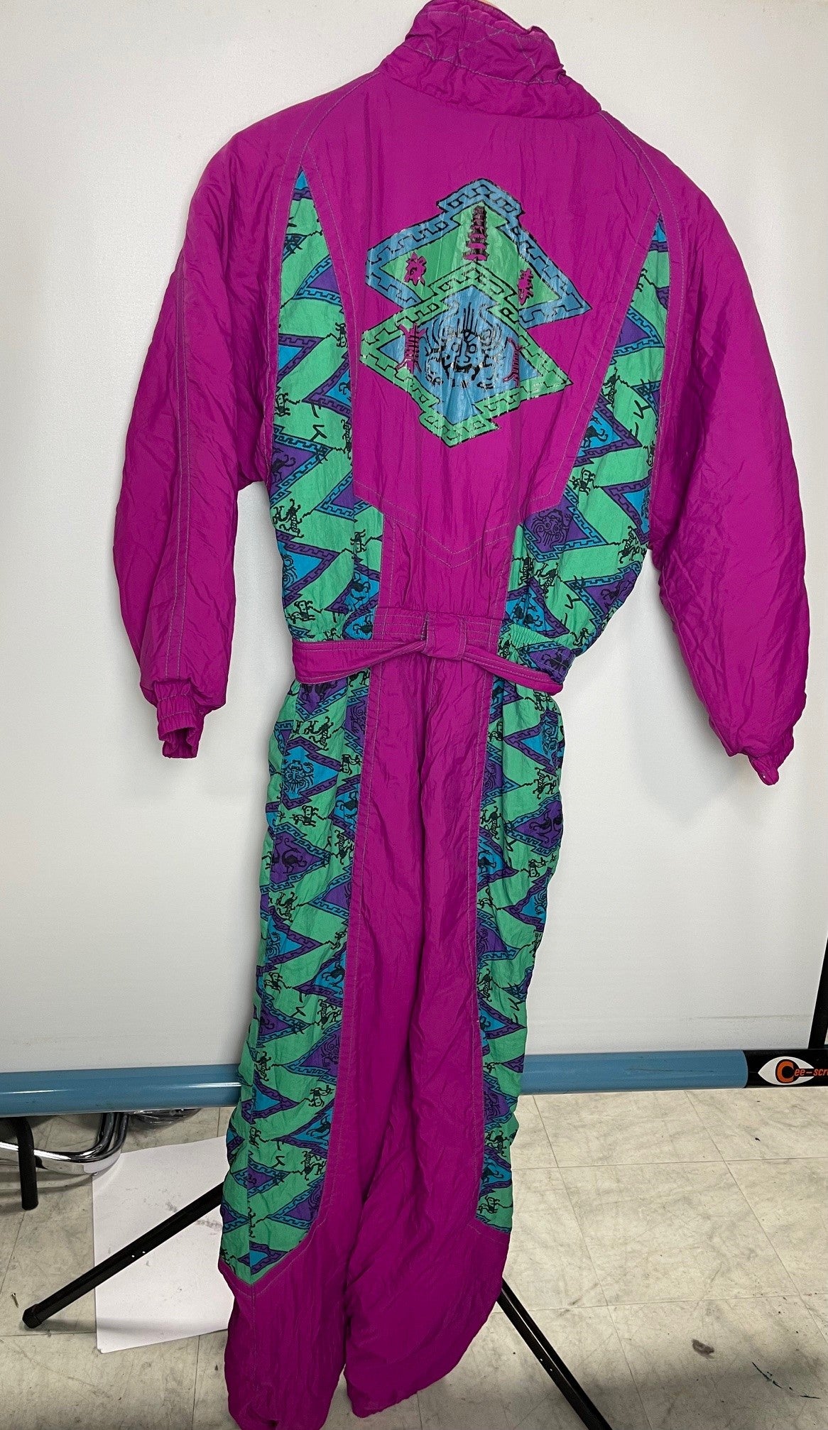 Rodeo Vintage Pink and Pattern Snow Suit Size 14