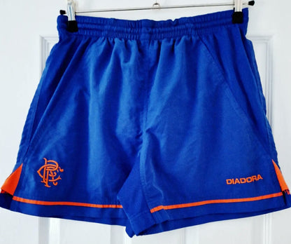 Rangers Rare Vintage Diadora Official Replica Away Football Shorts Season 2002-2003