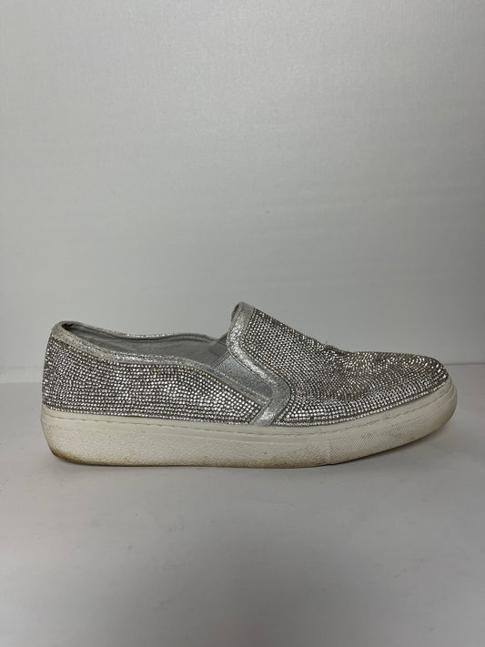 Skechers Silver Sparkle Memory Foam Shoes Size 7