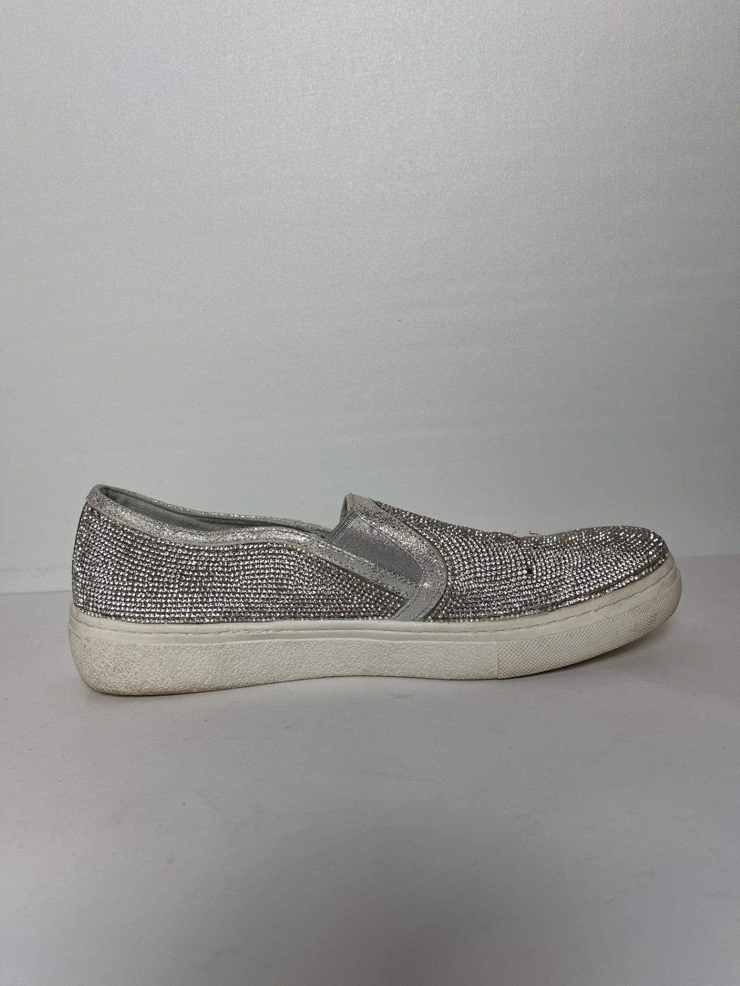 Skechers Silver Sparkle Memory Foam Shoes Size 7