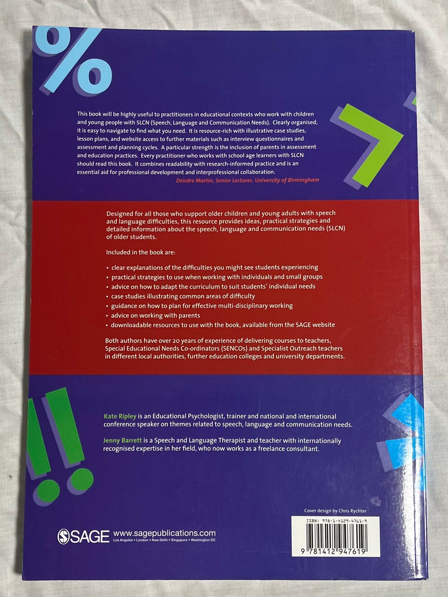 Supporting Speech, Language and Communication Needs by Kate Ripley and Jenny Barrett, Softback