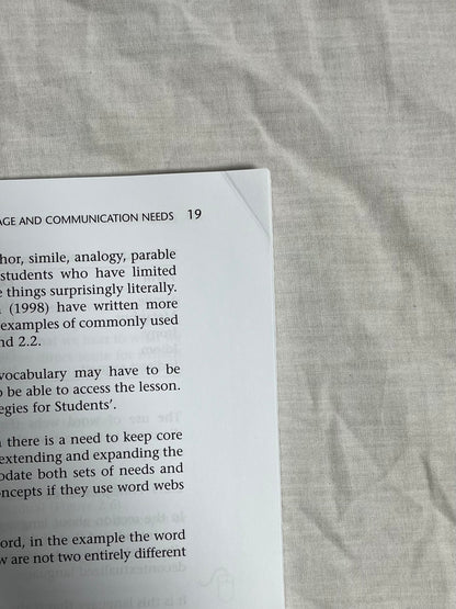 Supporting Speech, Language and Communication Needs by Kate Ripley and Jenny Barrett, Softback