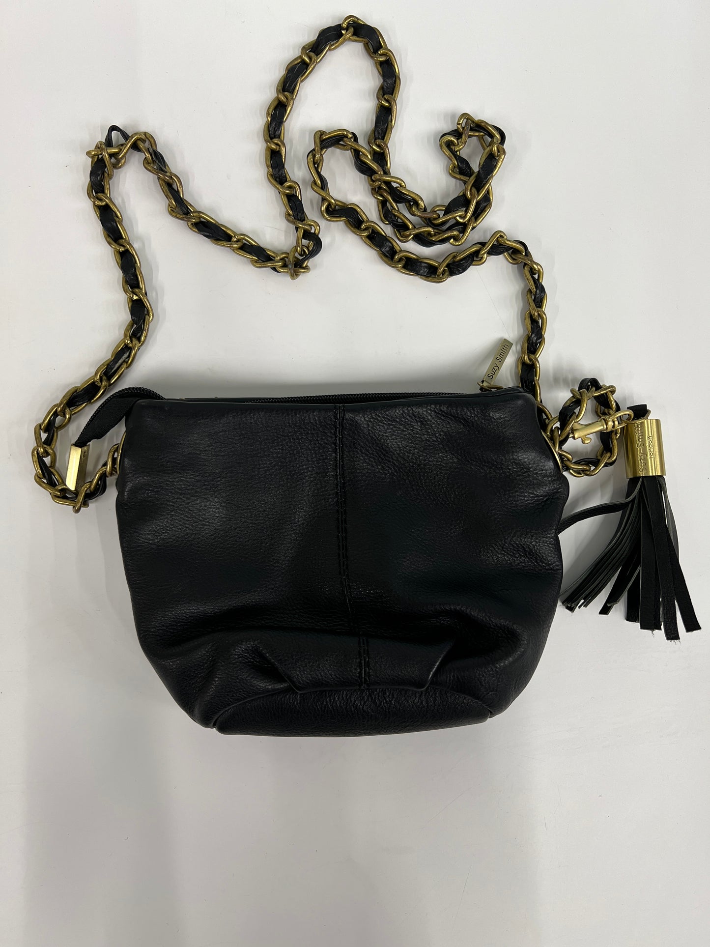 Suzy Smith Black Leather Bag