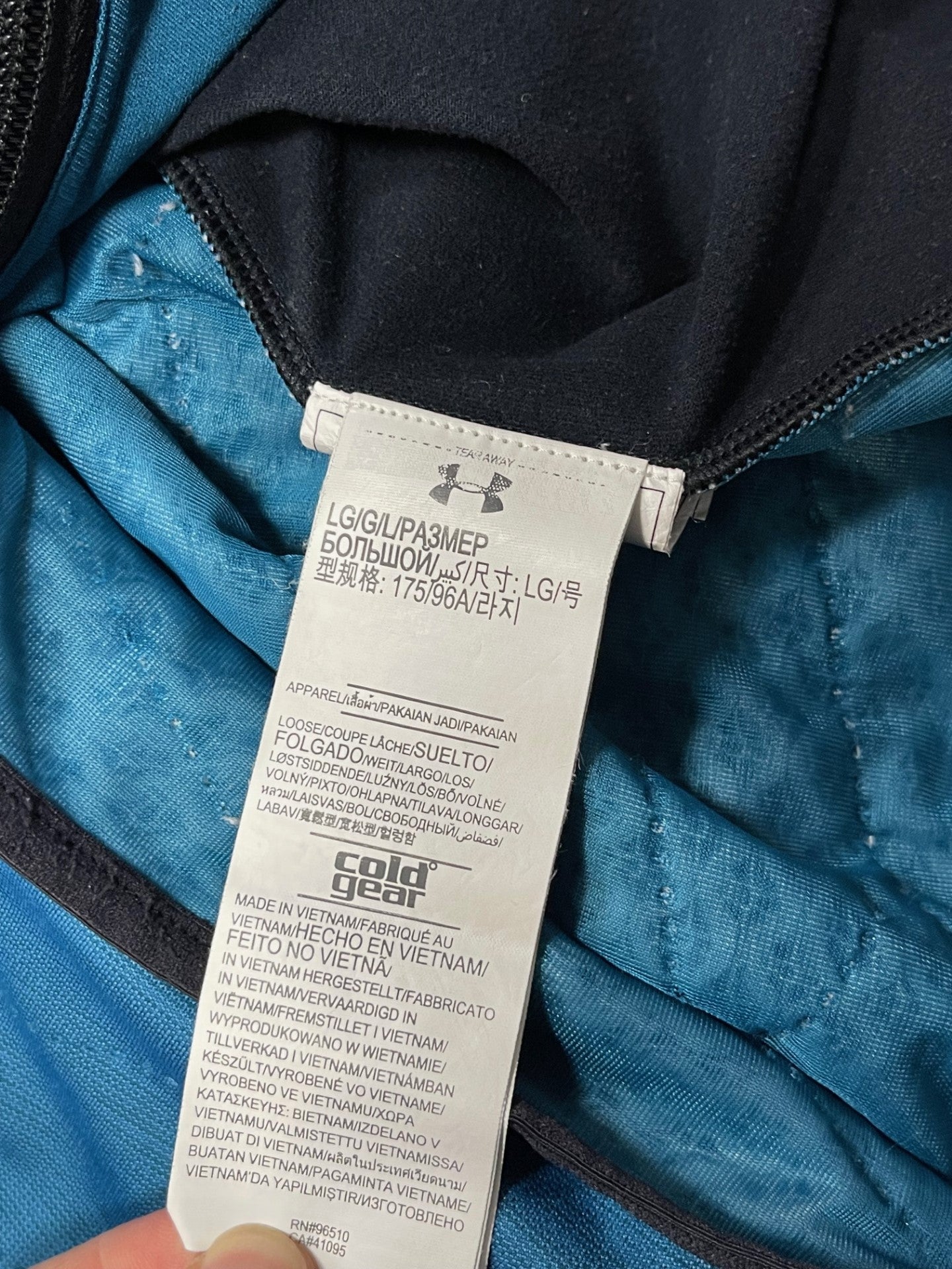 Under Armour Blue Cold Gear Golf Gilet Large
