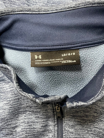 Under Armour Blue Cold Gear Zip Jumper Large