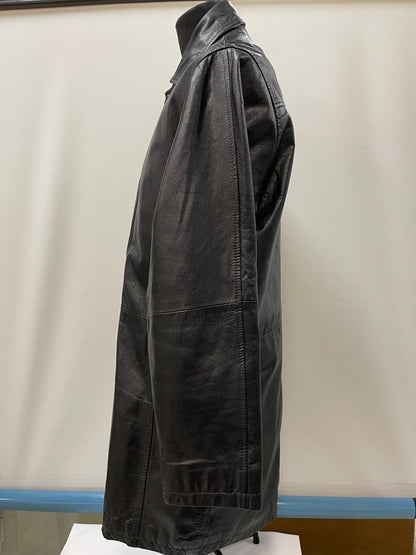 Union River Black Leather Jacket Medium