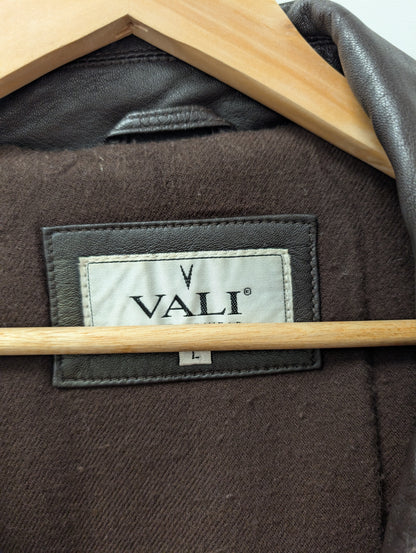 Vali Leatherwear Brown Leather Jacket Size L