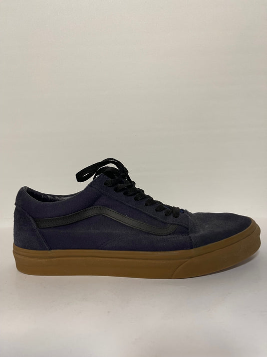 Vans Blue Old Skool Suede/Canvas Trainers Size 11