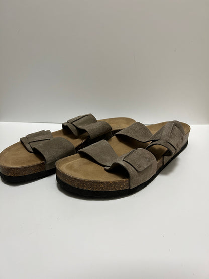 Zara Suede Two Strap Sandals Size 11