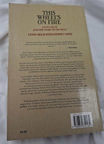 This Wheels on Fire Levon Helm and the story of The Band by Levon Helm