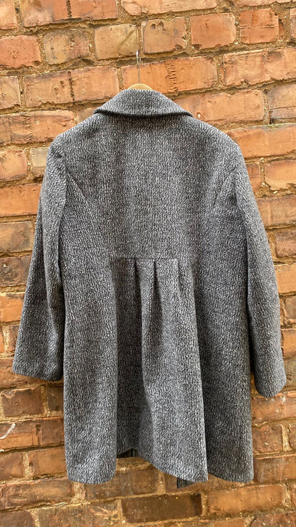 M&S Wool blend Grey Coat 16