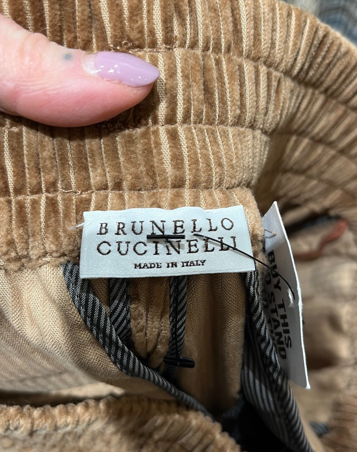 Brunello Cucinelli Brown Corduroy Trousers Size IT 36 / USA 0