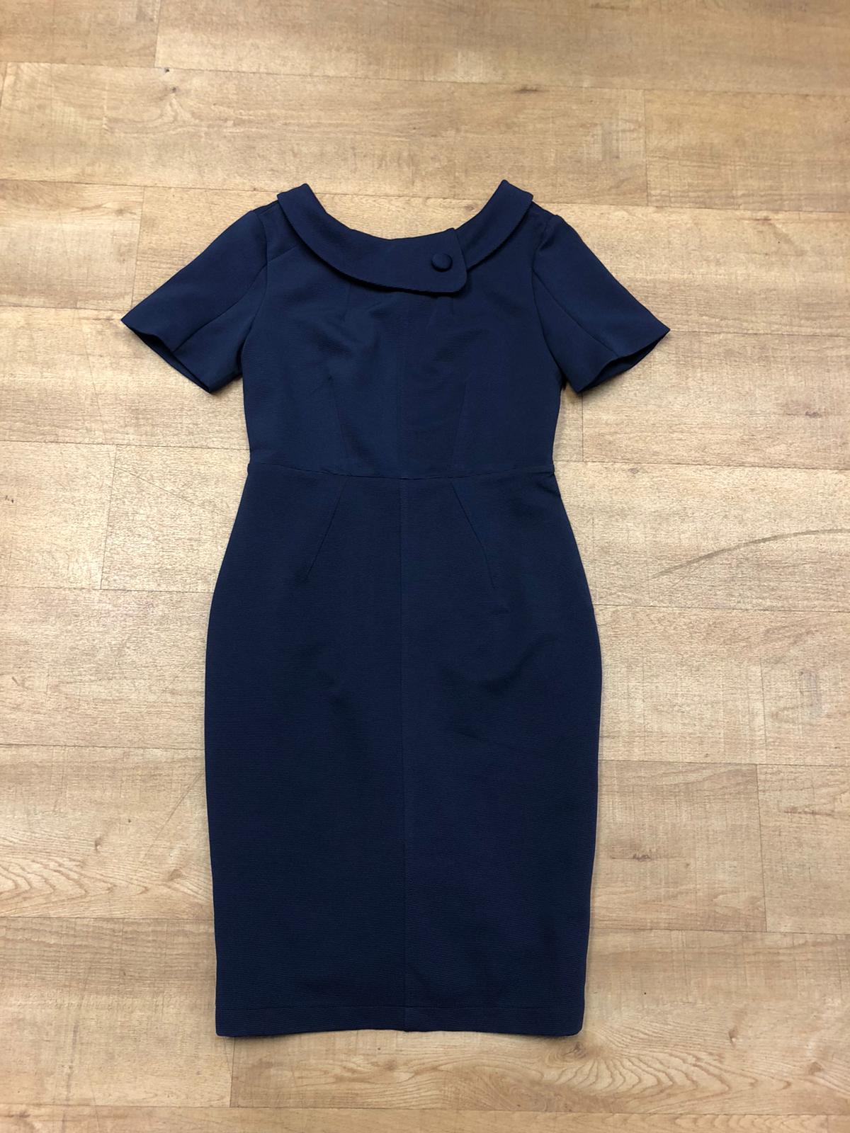 BNWT Jolie Moi Short Sleeve Bodycon Navy Dress Size 12