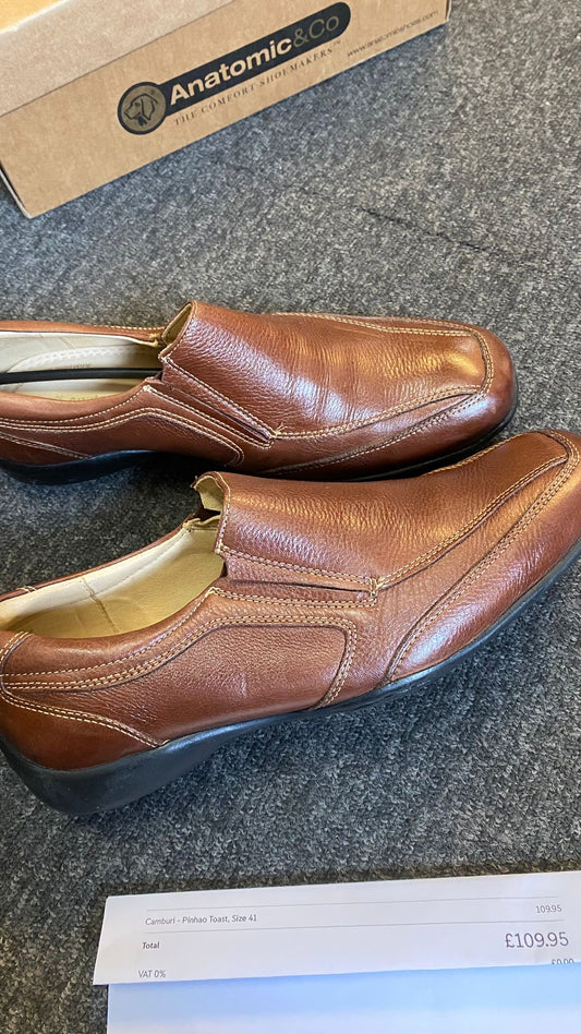 Anatomic men’s shoe, Brown BNIB, Sheepskin lining, size 7