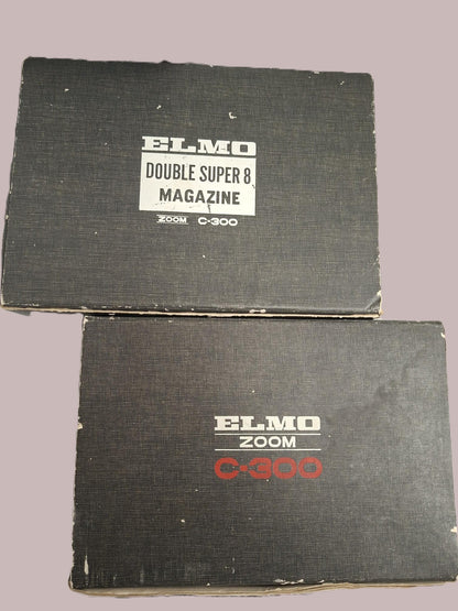 ELMO ZOOM C-300 camera and Double Super 8 Magazine