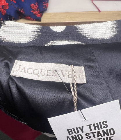 Jacques Vert Black White Midi Skirt Size 8 BNWT