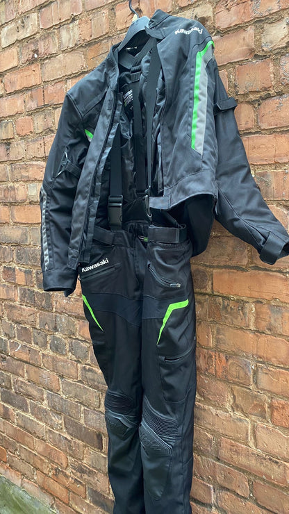 Kawasaki Biker Jacket and Trousers Large