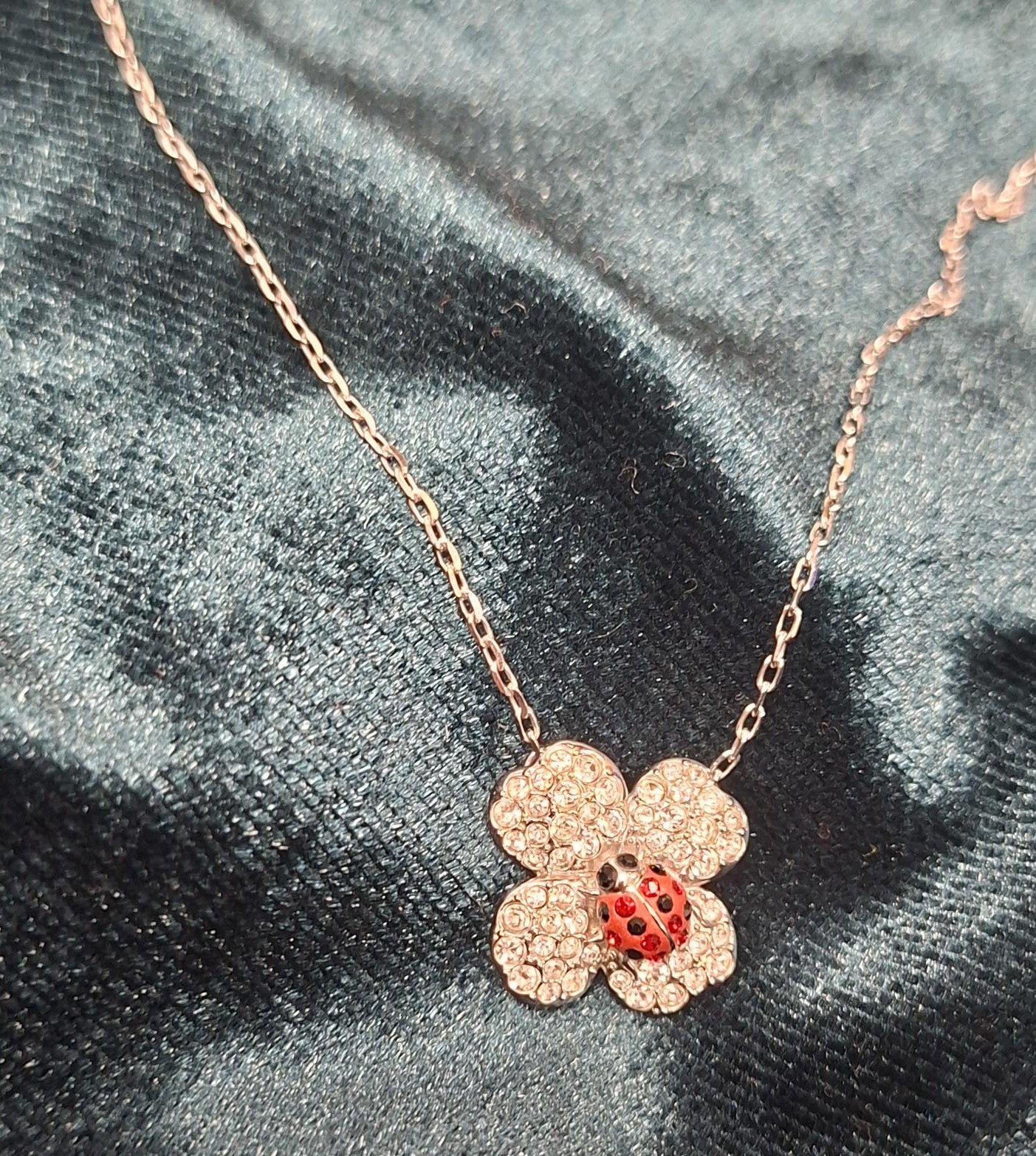 Ladybug Necklace Swarovski