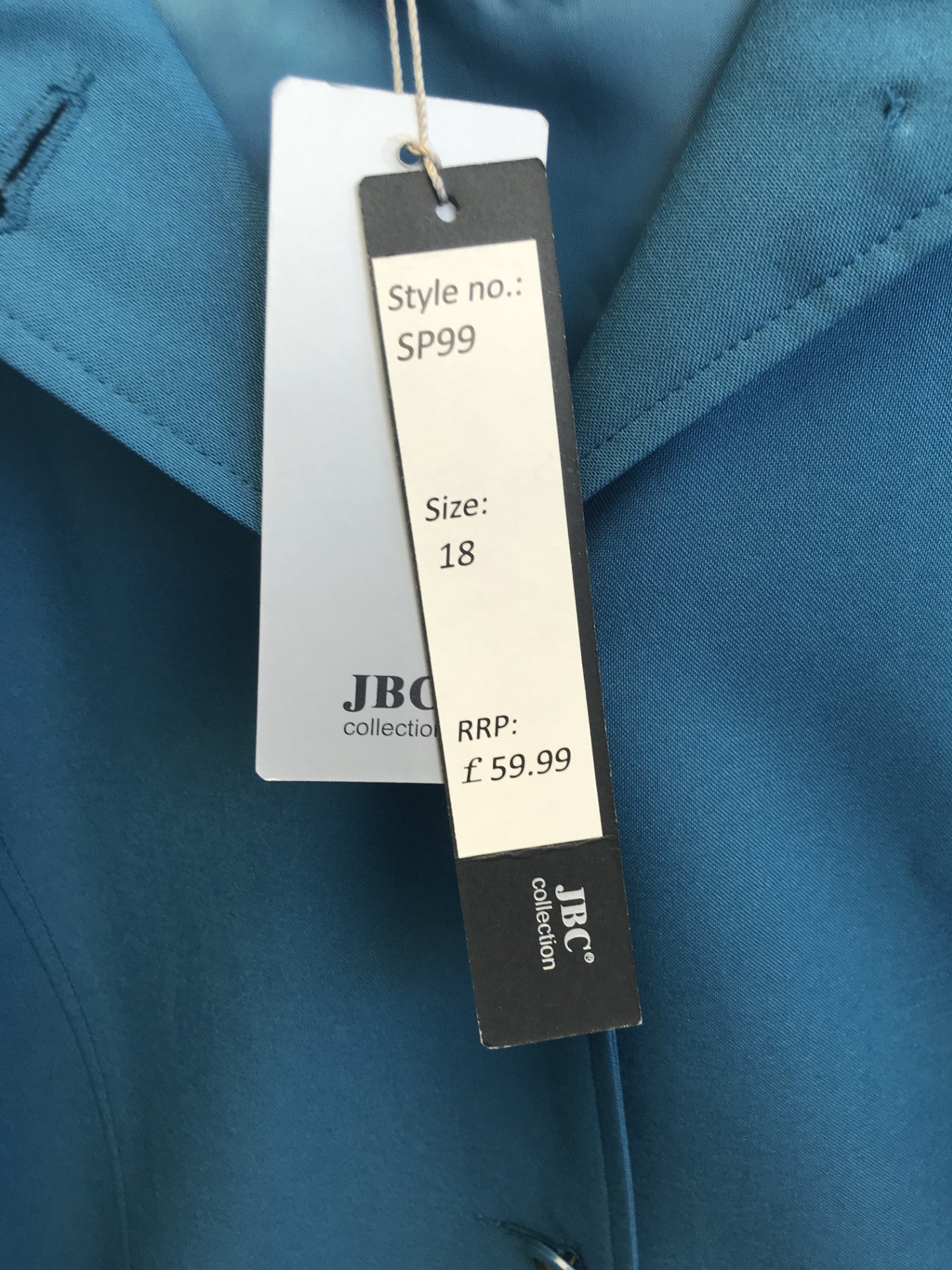 JBC Blue Coat, Size UK 18, BNWT, RRP £59.99