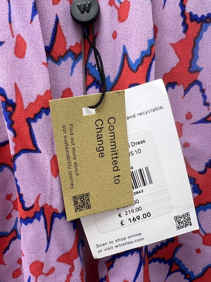 Whistles Multi Floral Midi Dress Size 14 BNWT