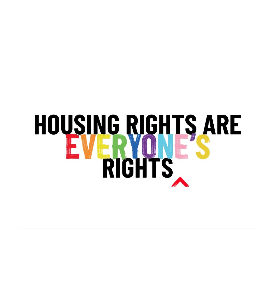 White Housing Rights Are Everyone's Rights A3 Art Print