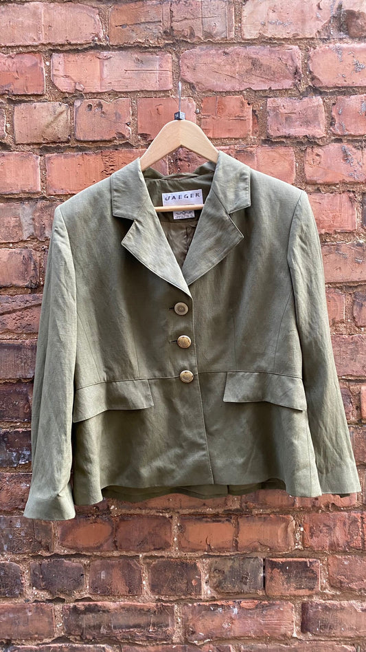 Jaegar Olive Green jacket, 14