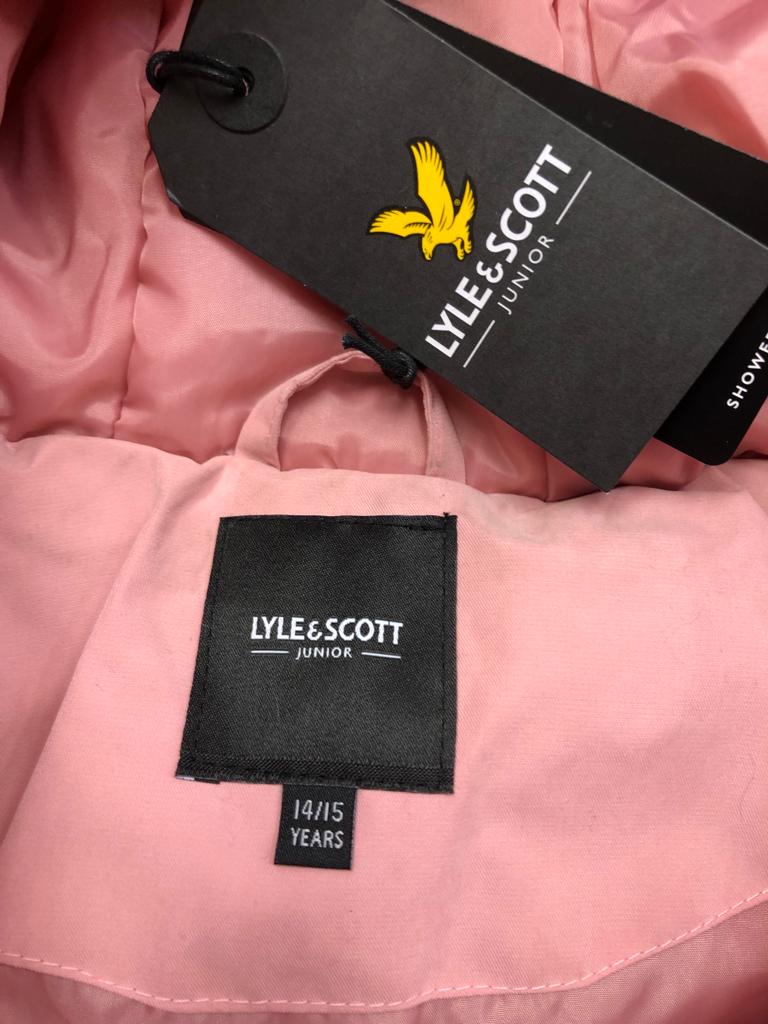 BNWT Lyle & Scott Junior Pink Jacket Size 14-15 Years