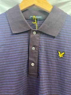 Fred Perry Vintage Purple Striped Polo Shirt