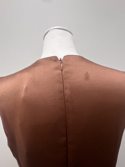 French Connection Brown Cowl Neck Dress Size 12