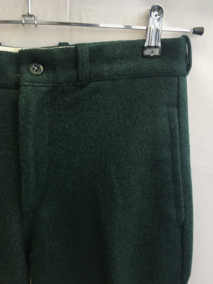 Johnson Woolen Mills Green Women's Trousers, Size UK 10