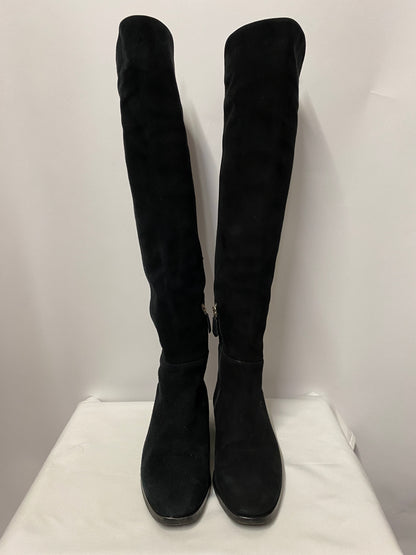 LK Bennett Black Knee High Suede boots 35